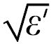 sqrt(eps')